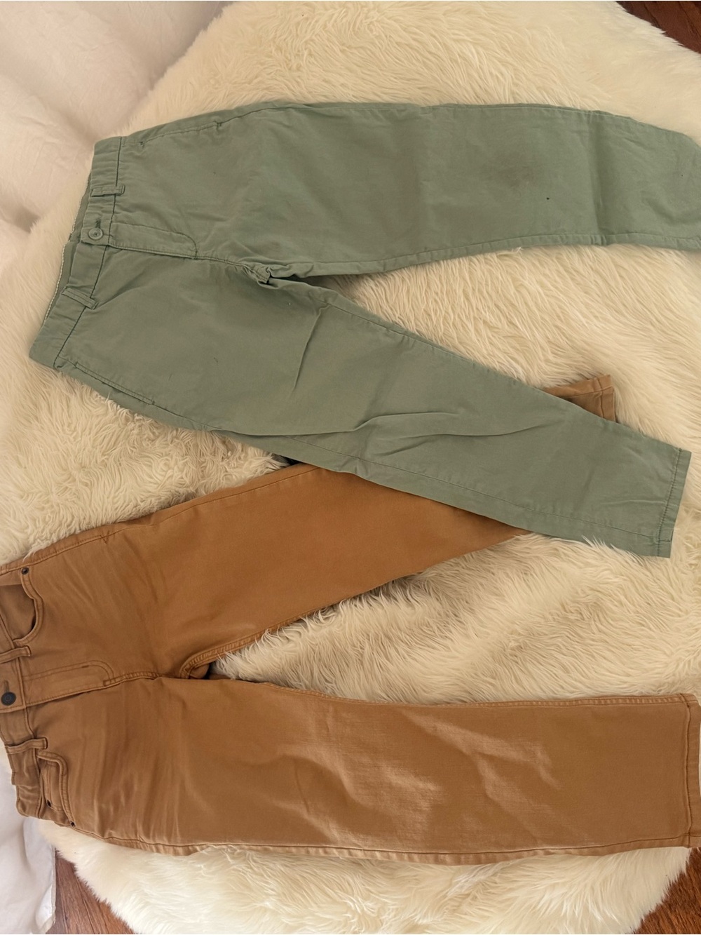 Cat & Jack Men's Chinos - Sage Green & Tan